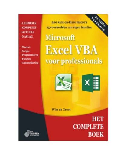 Excel VBA voor professionals - Het complete boek