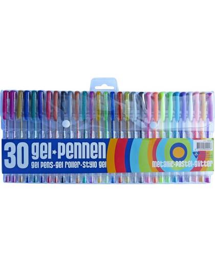 30 stuks gekleurde gelpennen