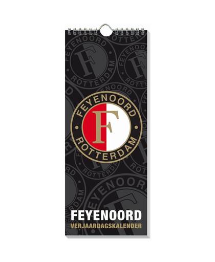 Feyenoord verjaardagskalender Feyenoord 33 x 14 cm zwart