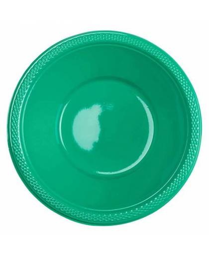 Groene tafelbakjes plastic 335ml 10 stuks