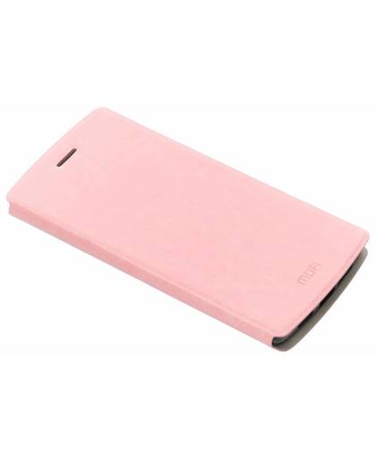 Roze gladde booktype hoes voor de OnePlus One