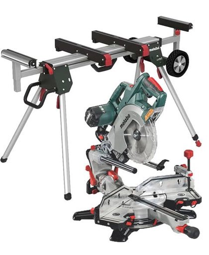 Metabo Set Metabo KGSV 72 Xact SYM (612216000) Scie a onglets + Socle pour