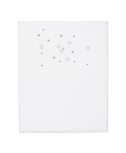 Stars ledikantlaken 110x140 cm white/sapphire