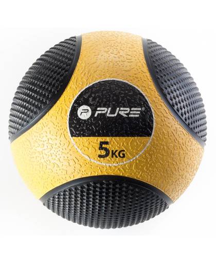 Pure2Improve medicine Ball 5 kg geel/zwart