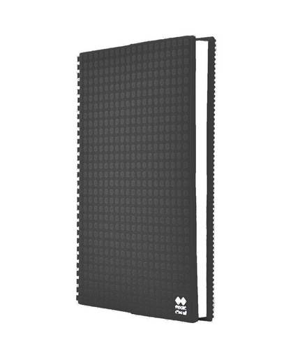 PIXIE CREW dagboek met siliconen paneel A5 zwart