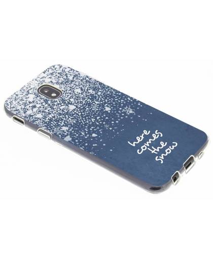 Sneeuw design siliconen hoesje voor de Samsung Galaxy J5 (2017)
