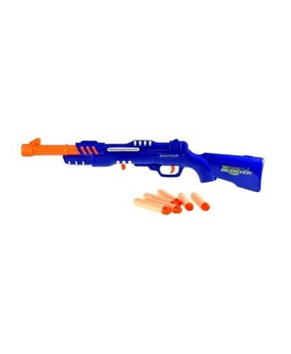 Toi-Toys Shotgun foam blaster pistool 63 cm blauw