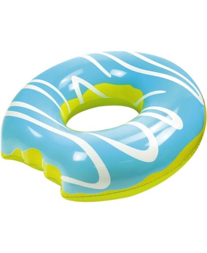 Didak Pool Opblaasbare Mega Blauwe Donut 108 Cm - Opblaasfiguur