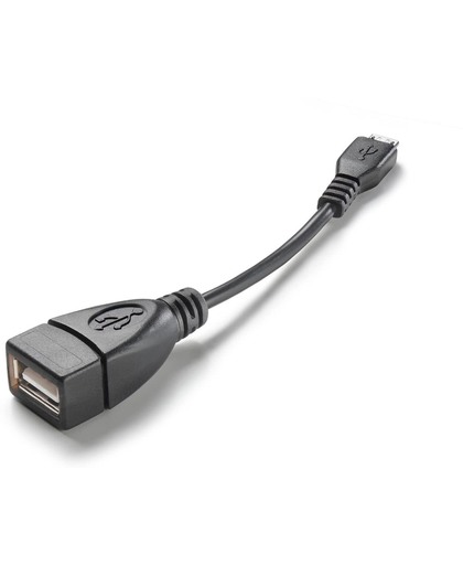 Cellularline 35314 0.15m Micro-USB B USB A Mannelijk Vrouwelijk Zwart USB-kabel
