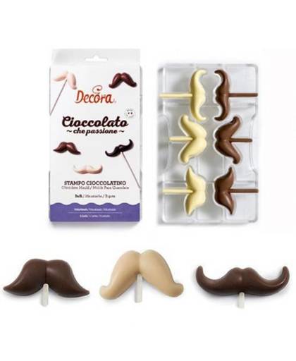 Chocolade mal Moustache / Snor - Decora