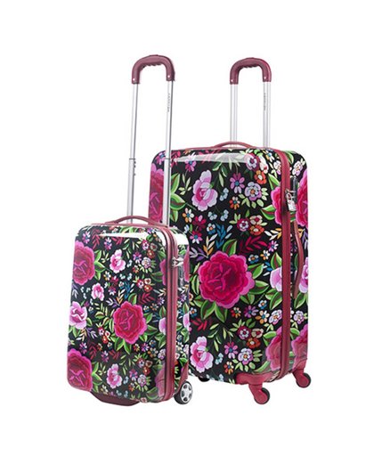 CarryOn Flowers - 2-delige TSA kofferset met wielen - 55cm & 79cm