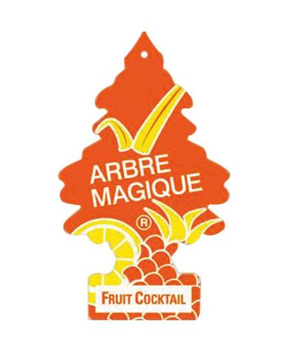 Arbre Magique luchtverfrisser 12 x 7 cm Fruit Cocktail oranje