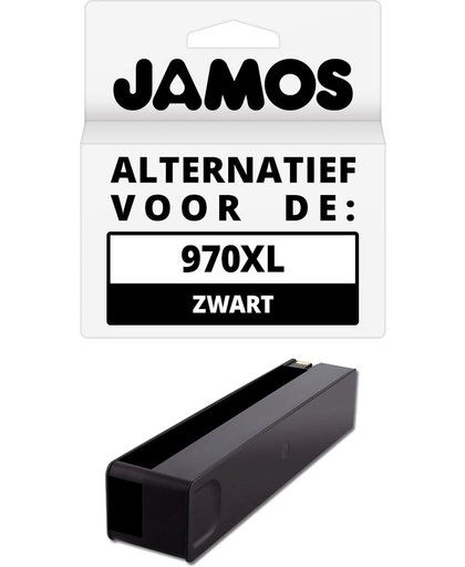 JAMOS - Inktcartridge / Alternatief voor de HP 970XL Zwart