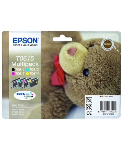 Epson Multipack 4 Farben T0615, DURABrite Ultra Ink Tintenpatrone