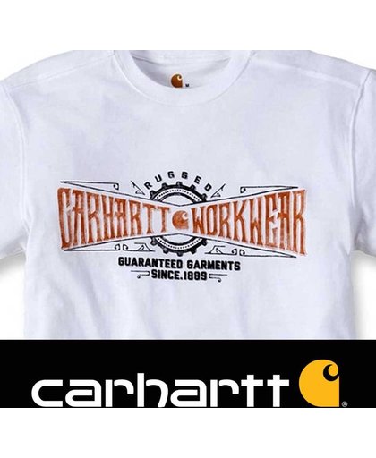 Carhartt Work Crew Graphic White T-Shirt Heren