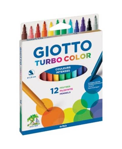 Giotto viltstift Turbo Color 12 stiften