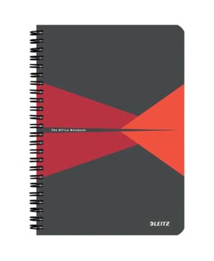 Leitz Office notitieboek, ft A5, gelijnd, rood
