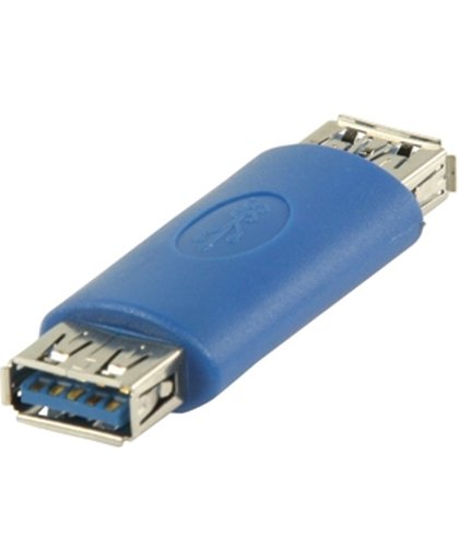 Valueline VLCP61902L USB A Vrouwelijk USB A Vrouwelijk Blauw kabeladapter/verloopstukje