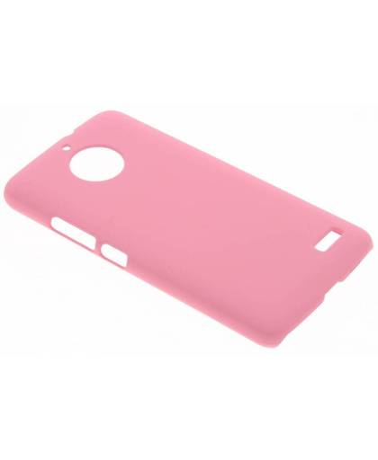 Roze effen hardcase hoesje voor de Motorola Moto E4