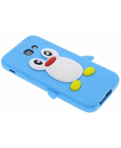 Lichtblauw pinguin siliconen hoesje voor de Samsung Galaxy A5 (2017)