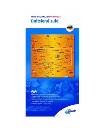 Duitsland 5. Duitsland zuid - ANWB wegenkaart