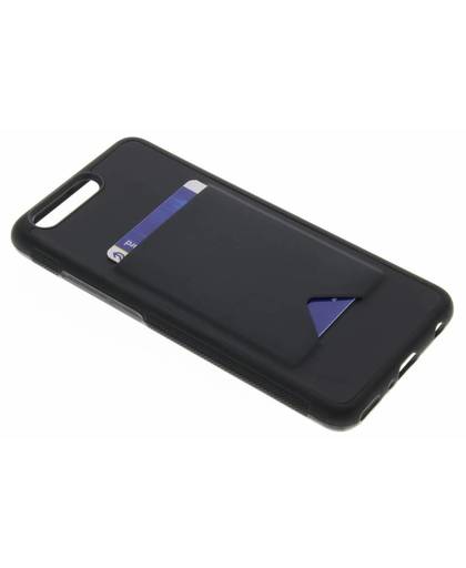 Zwarte Cardslot Hardcase voor de Huawei P10 Plus