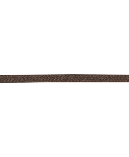 2.5 mm x 150 cm donkerbruin - Dunne ronde veter 75% katoen