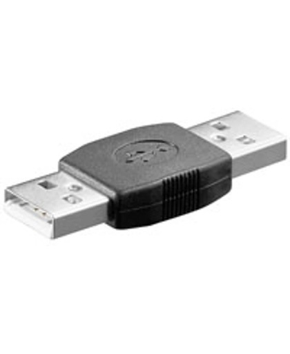 Delock - USB 2.0 A - A koppelstuk - Zwart
