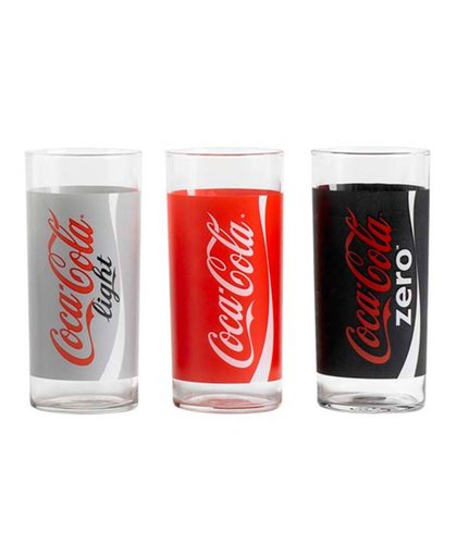 Luminarc - Coca Cola glazen - light - zero - regular 270 ml (set)