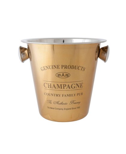 Genuine gold champagne emmer 21 cm