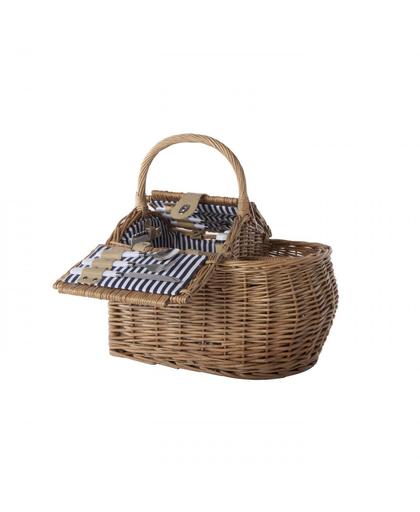 Cosy&Trendy picknickmand - 2-persoons - blauw