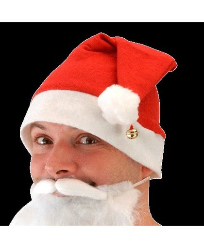Bonnet de Noël avec clochette - Rouge - 40 cm