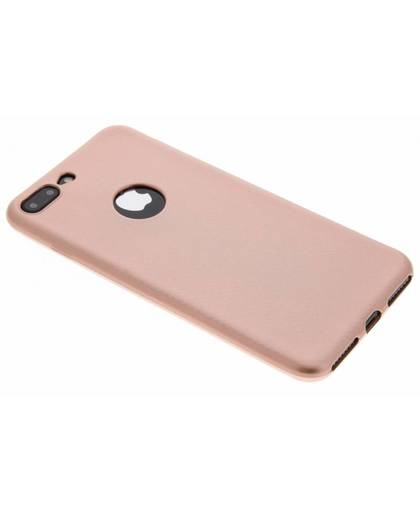 Rosé Goud carbon siliconen hoesje voor de iPhone 8 Plus / 7 Plus