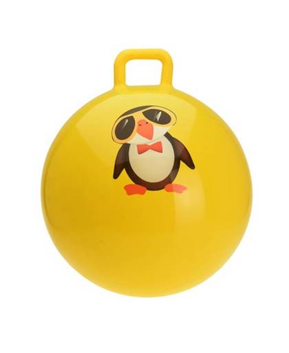 Free and Easy skippybal pinguïn 55 cm geel