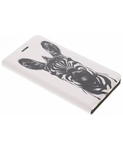 Zebra Design Booklet voor de Huawei P8 Lite