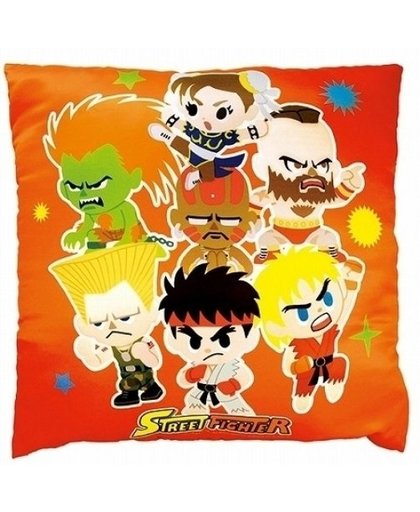 Street Fighter Square Pillow (Orange)