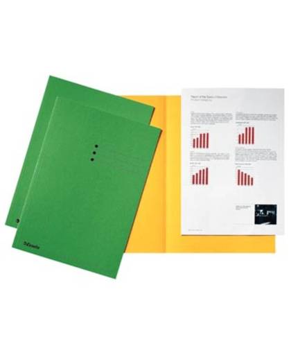 Esselte dossiermap groen, karton van 180 g/m², pak van 100 stuks