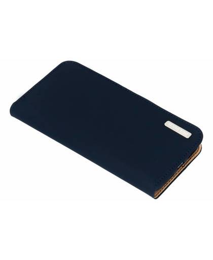 Blauwe Genuine Leather Case voor de iPhone X