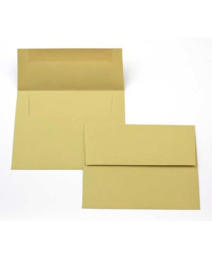 Basis Enveloppen, Goud-Groen 22.2x14.6cm (50 Stuks) [EC411]