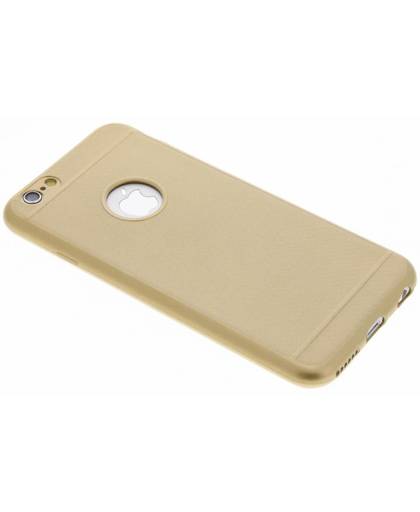 Goud Carbon siliconen hoesje voor de iPhone 6 / 6s