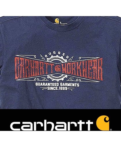 Carhartt Work Crew Graphic Navy T-Shirt Heren