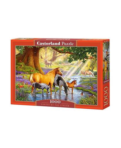Castorland legpuzzel Horses by the Stream 1000 stukjes