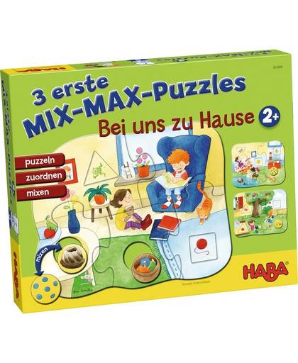 Haba mix-max-kinderpuzzels in huis 4-delig De