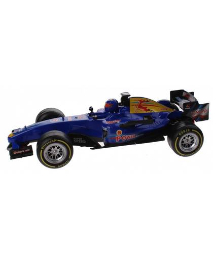 Jonotoys raceauto Racing met licht/geluid jongens 32 cm blauw