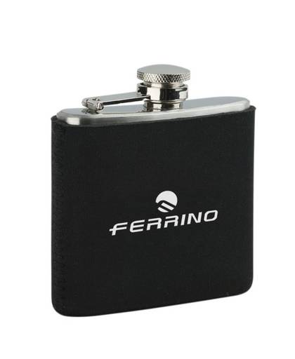 Ferrino heupfles RVS 140 ml zilver 14 cm