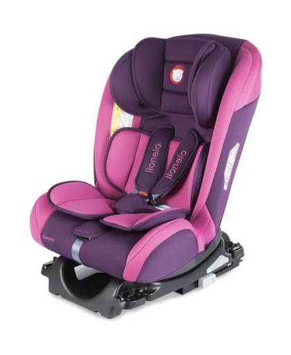 Lionelo Sander - Autostoel 0-36kg Isofix (180 graden draaibaar) toptether met ligstand roze