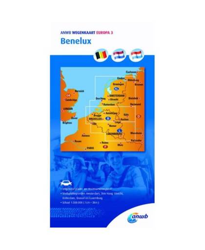 Europa 3 Benelux - ANWB wegenkaart