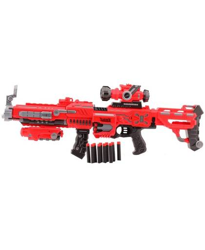 Johntoy Serve & Protect shooter 75 cm rood 22 pijlen