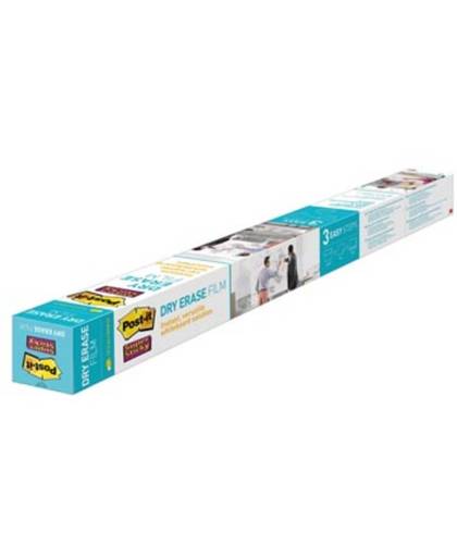 Post-It Super Sticky Dry Erase whiteboardfolie op rol, ft 1,219 x 2,438 m