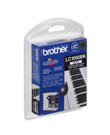 Brother LC-1000BKBP Blister Pack inktcartridge Zwart
